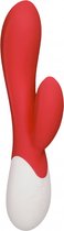 Passion - Rechargeable Heating G-Spot RabbitÂVibratorÂ - Red