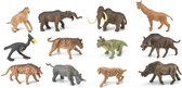 speelset prehistorische zoogdieren 12 stuks