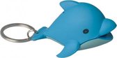 sleutelhanger Dolfijn met lampje blauw junior 5,8 cm