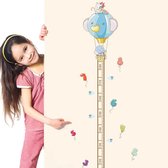 Muursticker Kinderkamer - Groeimeter - Wand Decoratie - Luchtballon met Cijfers - 180 x 100 cm