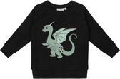 Dear Sophie Sweatshirt Dragon Zwart Maat 122/128