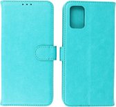 Hoesje Geschikt voor Samsung Galaxy A03s - Book Case Telefoonhoesje - Kaarthouder Portemonnee Hoesje - Wallet Cases - Groen