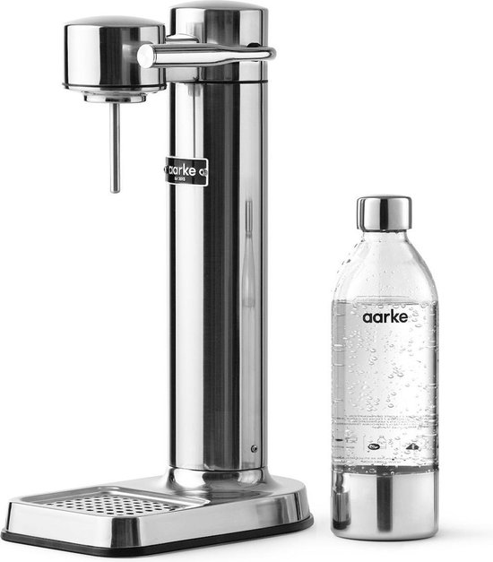 Machine à Soda avec Bouteille d'eau Finition Acier Aarke Carbonator 3 