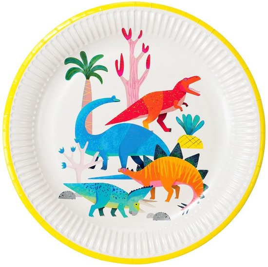 Talking Tables- Dinosaurus wegwerpbord