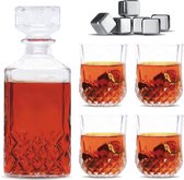 Whiskey Karaf – Whiskey Set – Whiskey Glazen – Whiskey Stones – Luxe Whiskey Decanteer Set