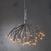 Luca Lighting Dandelion Kerstverlichting met Warm Witte LED Lampjes - Ø45 cm - Zwart