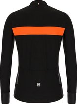 Santini Fietsshirt Lange mouwen Zwart Heren - Adapt Wool L/S Jersey Black - 3XL