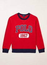 Polo Ralph Lauren Sweater met frontprint - Gevoerd - Rood - Maat 152