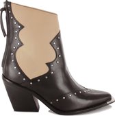 Bronx New Kole 34184 Enkellaarsjes - Enkelboots met rits - Dames - Zwart - Maat 41