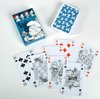 Afbeelding van het spelletje De Smurfen - speelkaarten set 55 stuks geschetst - merk : Puppy
