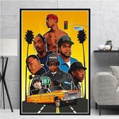 Tupac Shakur 2PAC Print Poster Wall Art Kunst Canvas Printing Op Papier Living Decoratie  C2918