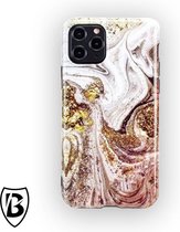 Marmer Case goud iPhone 11 Pro