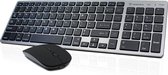 Trendfield Draadloos Toetsenbord met Muis Bluetooth - Oplaadbaar - Geruisloos - Zwart