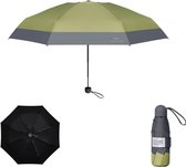 TDR -Opvouwbare Paraplu -Windproof- zonnescherm UV-SPF 50+compact en draagbaar-  Extra sterk  -Matcha Groen