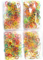 Mini Haarelastiekjes - Diverse Kleuren - Set 1500 Stuks