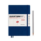 Leuchtturm1917 A5 Medium Weekly Planner 2022 softcover Navy
