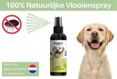 100% natuurlijke vlooienspray - Hond - Tegen vlooien - 100 ml - Vachtspray - Veilig- Verantwoord - Made in Holland