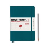 Leuchtturm1917 A5 Medium Weekly Planner 2022 softcover Pacific Green