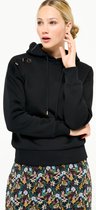 LOLALIZA Hoodie met knopen - Zwart - Maat M