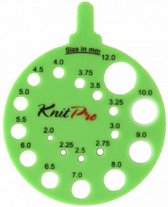 KnitPro Breinaaldenmeter rond groen.