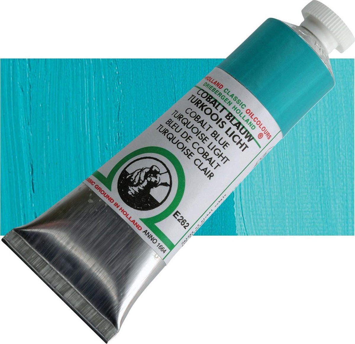 Old Holland Hoge Kwaliteit Olieverf 40 ml - Cobalt Blauw Turkoois Licht (E262)