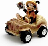 Disney Mickey Mouse op safari in auto - Jeep -  8cm