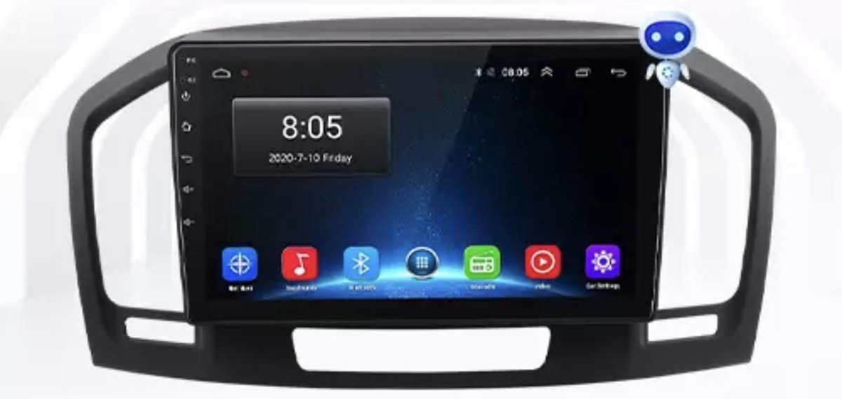 CarPlay geschikt voor Opel Insignia 2008-2013 8core processor Android navigatie en multimediasysteem Bluetooth USB WiFi 4+64GB 4G
