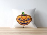 Halloween Kussen: Halloween Pompoen Monster | Halloween Decoratie | Grappige Cadeaus | Geschenk | Sierkussen