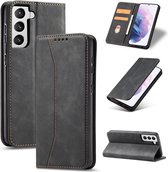 Hoesje voor Samsung Galaxy S21 Ultra Book case hoesje - Flip cover - Wallet case voor S21 Ultra - Hoesje met pasjes - Zwart