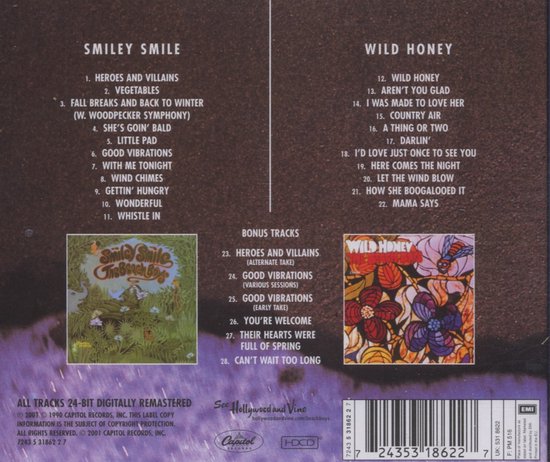 The Beach Boys - Smiley Smile/Wild Honey (CD)