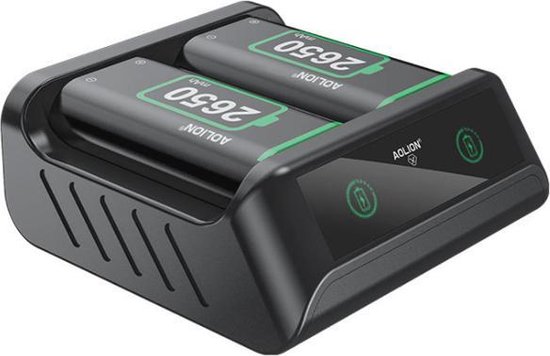 NEWDERY Controller-Ladestation für Xbox, 2 x 1100 mAh wiederaufladbare