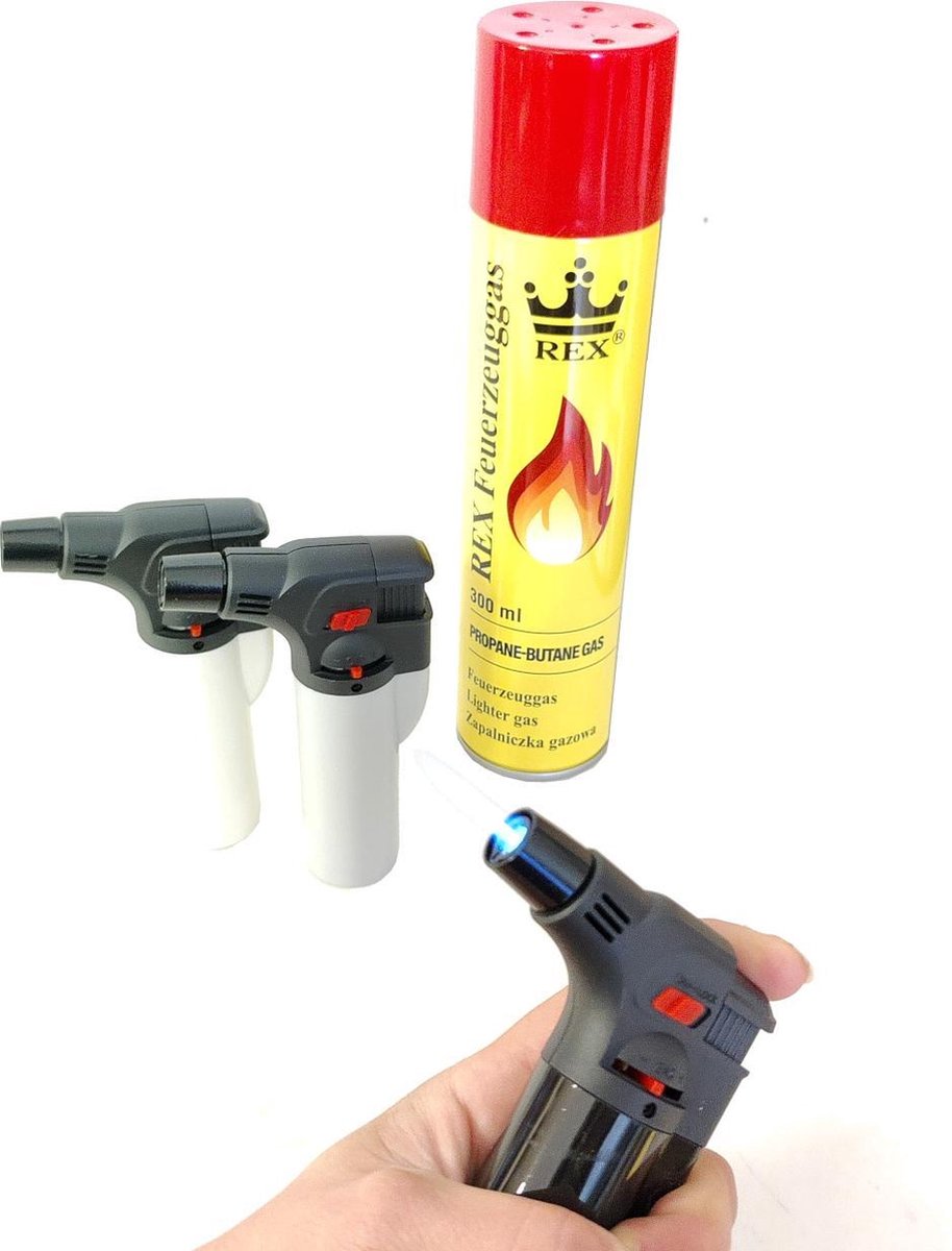 Goedkoopste 3X Storm aansteker jetflame turbo creme brulee brander 1x aanstekergas