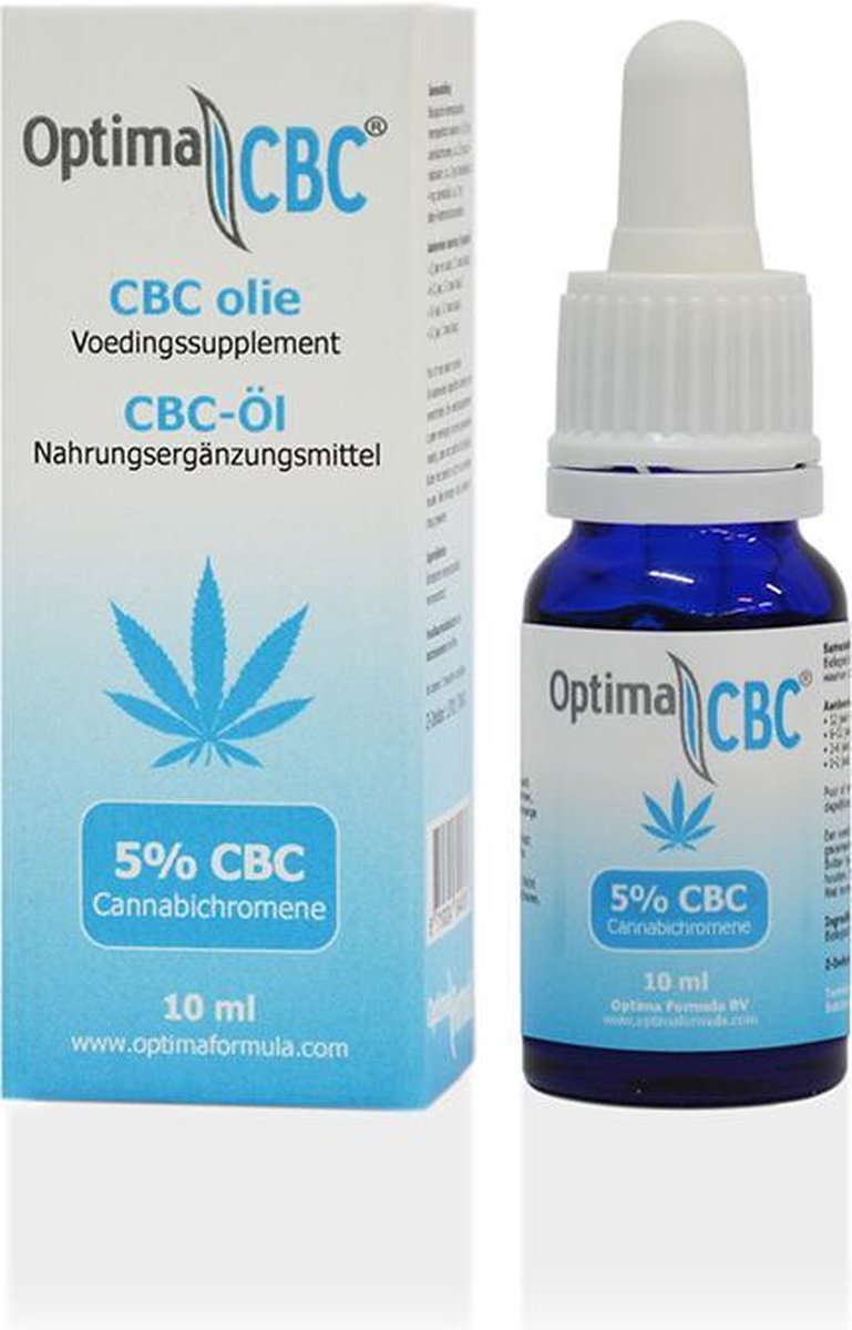 CBC olie 5%, Optima Formula, 100% zuivere CBC olie, 10 ml, Cannabichromene