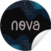 Tuincirkel Nova - Pastel - Meisje - 150x150 cm - Ronde Tuinposter - Buiten