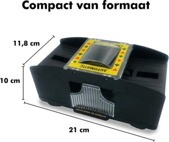 Thumbnail van een extra afbeelding van het spel Ariko Kaartenschudmachine - Kaartschudmachine - Schudmachine - Kaarten - Kaartenschudder - Poker - Inclusief 4 batterijen en 2 pakjes kaarten