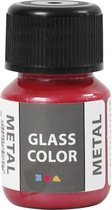 glas- & porseleinverf Glass Color 30 ml metallic rood