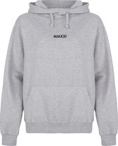 ROMEINSE CIJFERS couple hoodies grijs (UNISEX - maat M) | Gepersonaliseerd met datum | Matching hoodies | Koppel hoodies