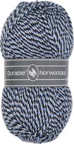 Durable Norwool Plus zwart/blauw/wit (M00235)