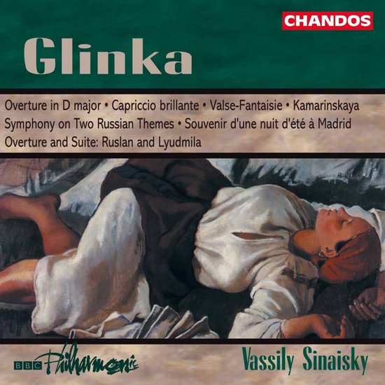 CHANDOS. Glinka. Schilderij van een vrouw die ligt. Vassily Sinaisky.