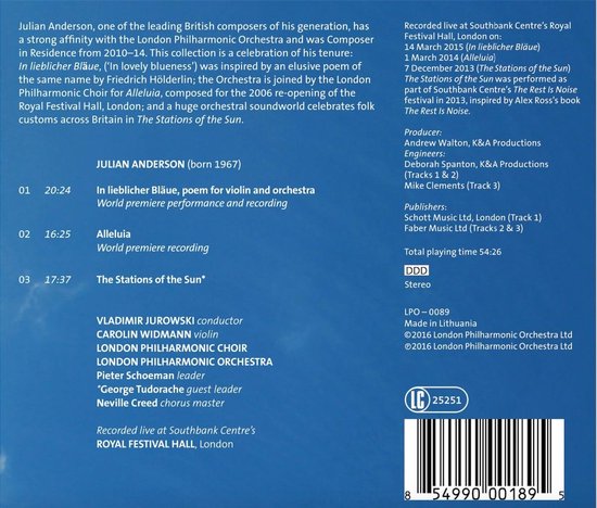 In Lieblicher Blaue, Alleluia - Jurowski Conducts