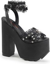 Demonia Sandaal met enkelband -40 Shoes- CRAMPS-08 US 10 Zwart