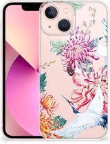 GSM Hoesje Geschikt voor iPhone13 mini Smartphonehoesje Customize Bird Flowers