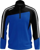 Masita | Zip-Sweater Forza - korte ritssluiting en duimgaten - ROYAL BLUE/BLAC - XXXL