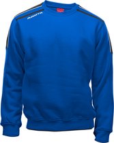 Masita | Striker Sweater Heren & Dames - Ronde hals - Duurzaam Materiaal - ROYAL BLUE/BLAC - L