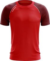 Masita | Sportshirt Heren Korte Mouw Licht Elastisch Ademend - Voetbalshirt Teamlijn Supreme - RED - 116