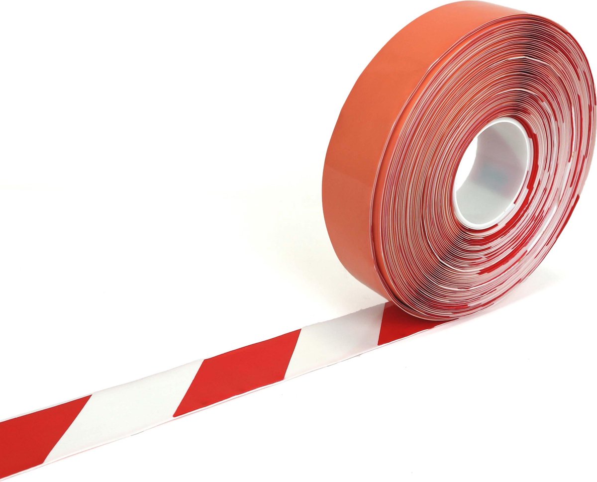 PermaStripe anti-slip vloertape - Rood - 3000 cm x 50 mm x 1.3 mm- Anti-slip - Polyvinylchloride (PVC) - 1.3 mm - Voor binnen