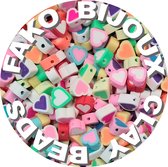 Fako Bijoux® - Clay Beads Hartjes Candy - Figure Beads - Argile Perles - 10mm - 100 Pieces