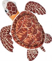 knuffel schildpad junior 20 cm pluche bruin