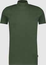 Purewhite -  Heren Slim Fit    T-shirt  - Groen - Maat S