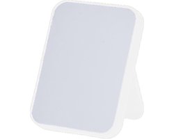 Berilo make-upspiegel 15 x 11,5 cm polypropyleen/glas wit